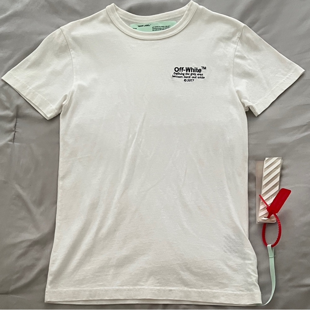 Off-White White Logo Short Sleeve Tee